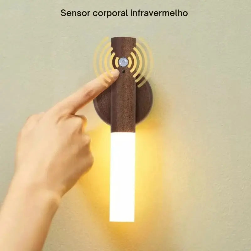 Luz portátil inteligente com sensor