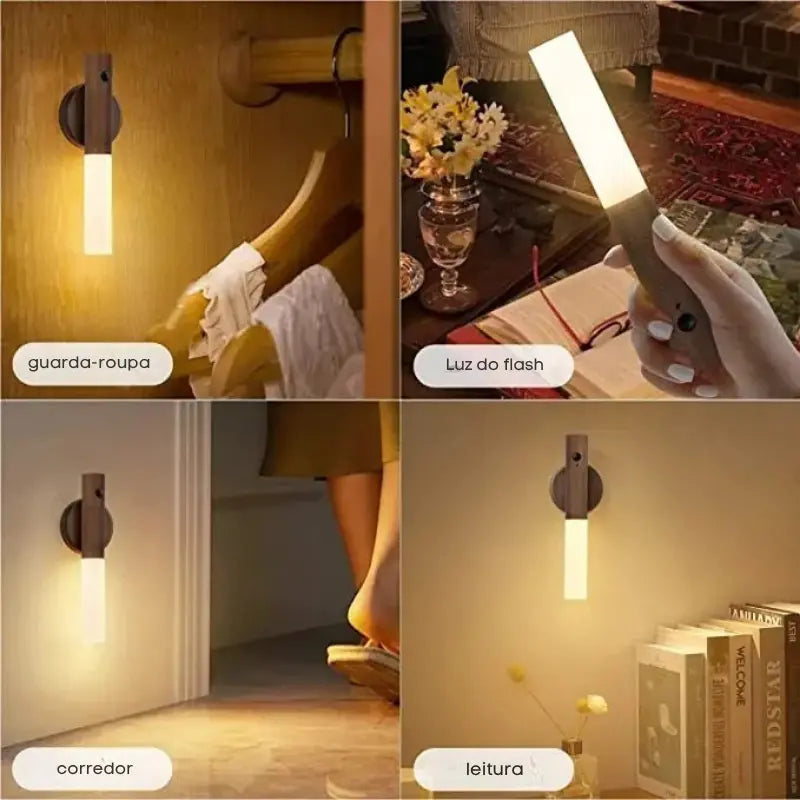 Luz portátil inteligente com sensor