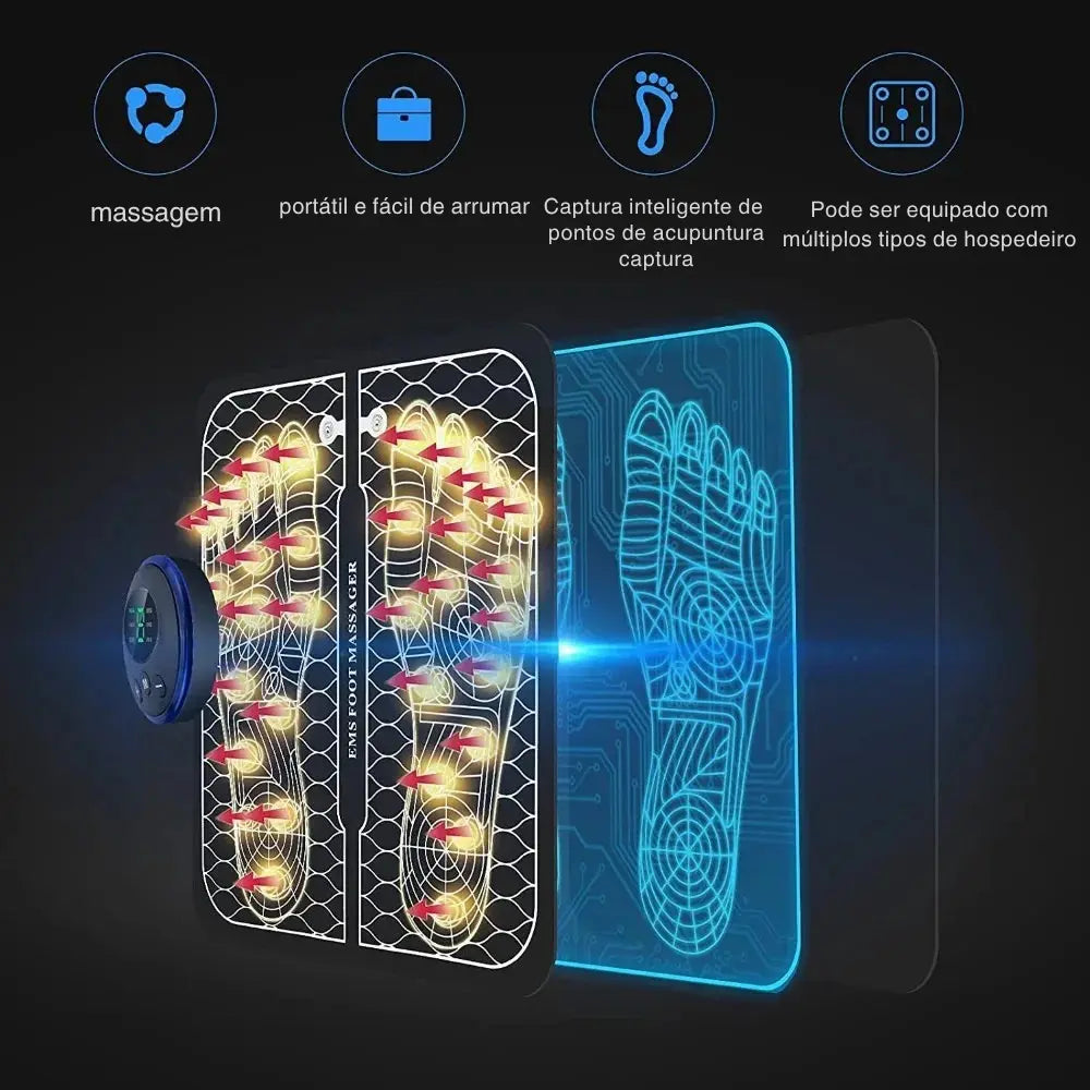 Tapete de massagem para os pés
